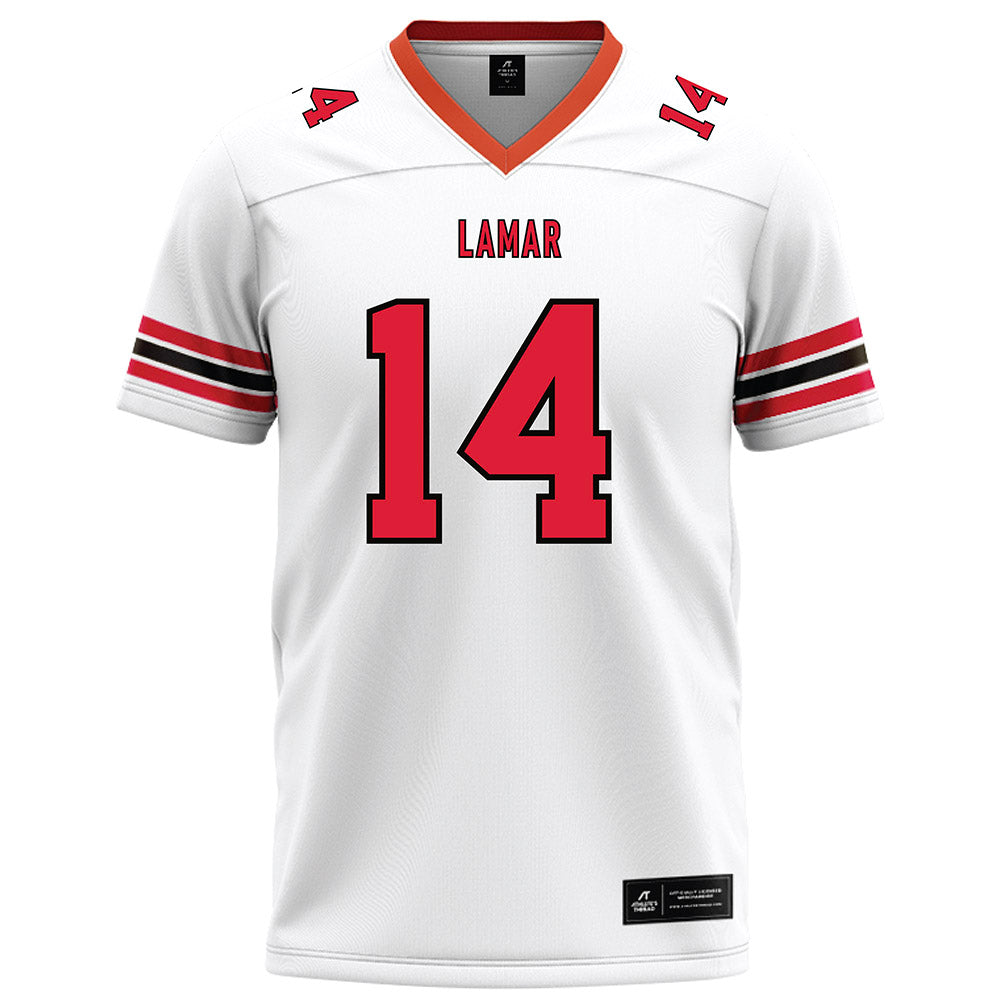 Lamar - NCAA Football : Aiden McCown - White Football Jersey-0