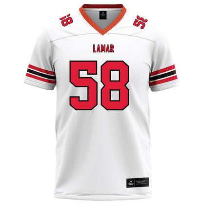 Lamar - NCAA Football : Elias Ripley - White Football Jersey-0