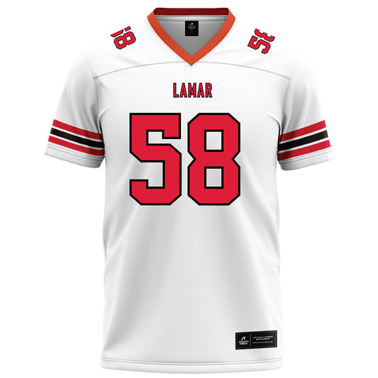 Lamar - NCAA Football : Elias Ripley - White Football Jersey-0