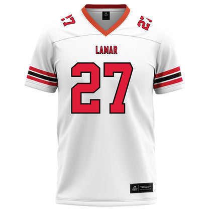 Lamar - NCAA Football : Jaden Maronen - White Football Jersey-0
