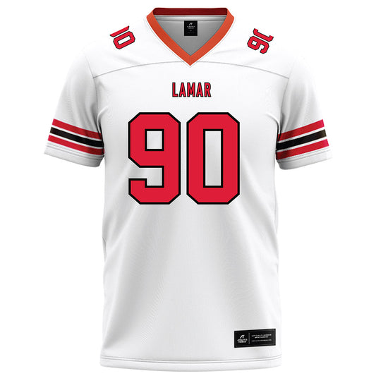 Lamar - NCAA Football : Grayden Spencer - White Football Jersey-0