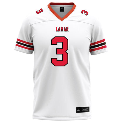 Lamar - NCAA Football : Peyton Christian - White Football Jersey-0