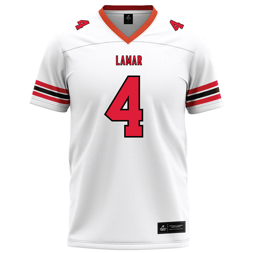 Lamar - NCAA Football : Royce Maloles - White Football Jersey-0