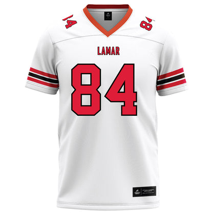 Lamar - NCAA Football : CJ DeMas - White Football Jersey