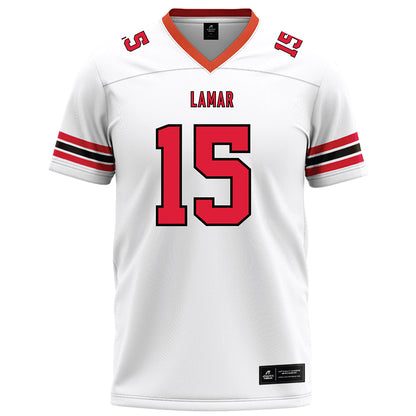 Lamar - NCAA Football : Koda Canady - White Football Jersey-0
