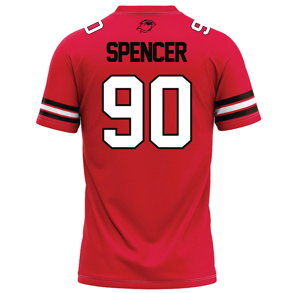 Lamar - NCAA Football : Grayden Spencer - Red Football Jersey-1