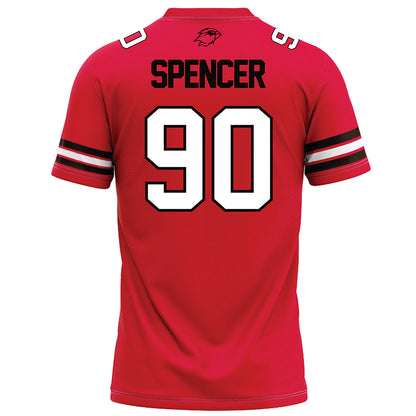 Lamar - NCAA Football : Grayden Spencer - Red Football Jersey-1