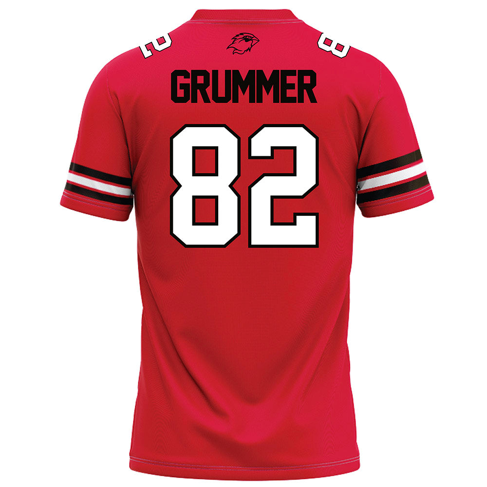Lamar - NCAA Football : Aidan Grummer - Red Football Jersey-1