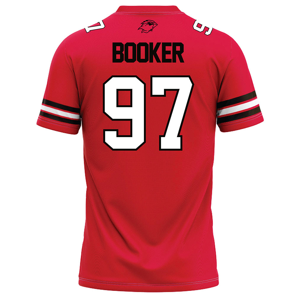 Lamar - NCAA Football : Christian Booker - Red Football Jersey-1