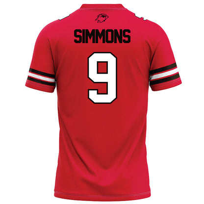 Lamar - NCAA Football : Brit Simmons - Red Football Jersey