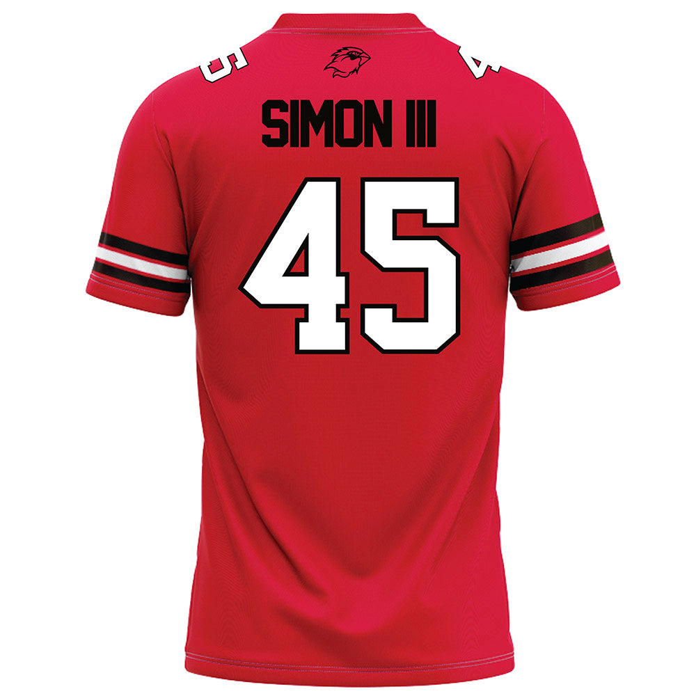 Lamar - NCAA Football : Albert Simon III - Red Football Jersey-1