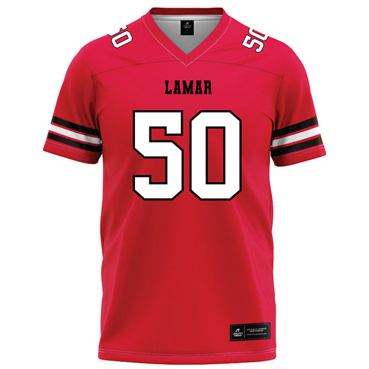 Lamar - NCAA Football : IyiolaOluwa Solomi - Red Football Jersey