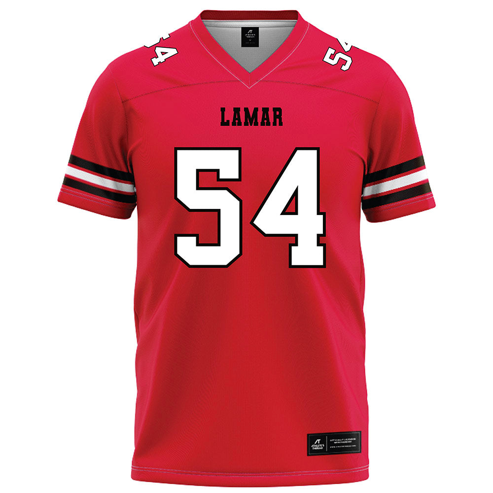 Lamar - NCAA Football : Lane Gilchrest - Red Football Jersey