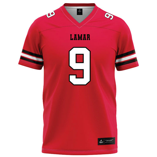 Lamar - NCAA Football : Brit Simmons - Red Football Jersey