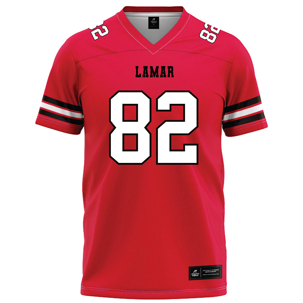 Lamar - NCAA Football : Aidan Grummer - Red Football Jersey-0