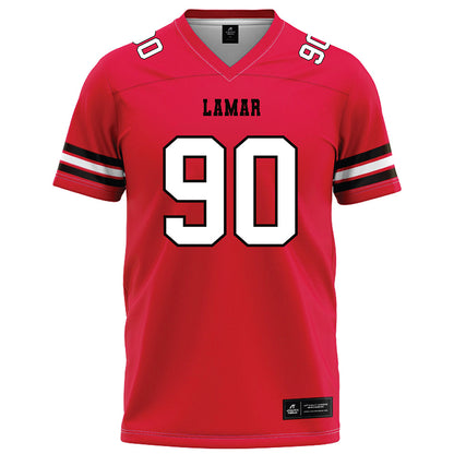 Lamar - NCAA Football : Grayden Spencer - Red Football Jersey-0