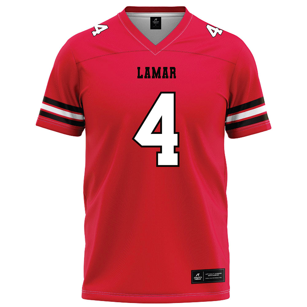 Lamar - NCAA Football : Royce Maloles - Red Football Jersey-0