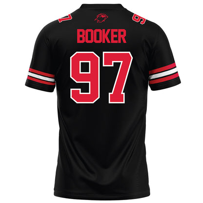 Lamar - NCAA Football : Christian Booker - Black Football Jersey-1