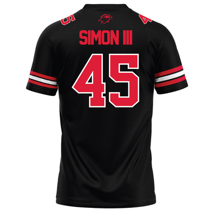 Lamar - NCAA Football : Albert Simon III - Black Football Jersey-1