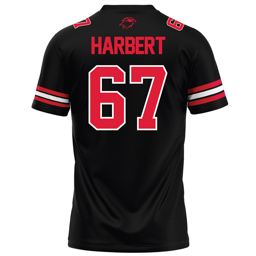Lamar - NCAA Football : Marcus Harbert - Black Football Jersey-1