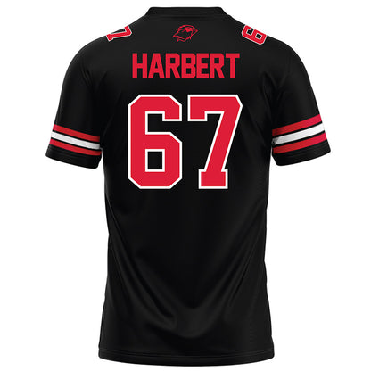 Lamar - NCAA Football : Marcus Harbert - Black Football Jersey-1