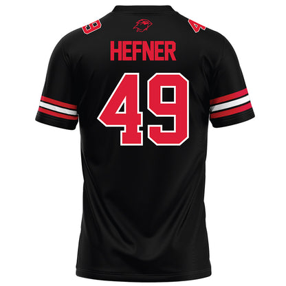 Lamar - NCAA Football : Jacob Hefner - Black Football Jersey-1