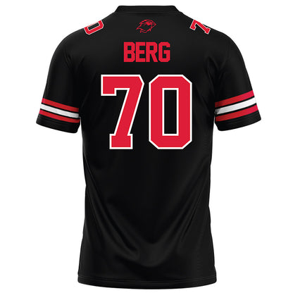 Lamar - NCAA Football : Tyric Berg - Black Football Jersey-1