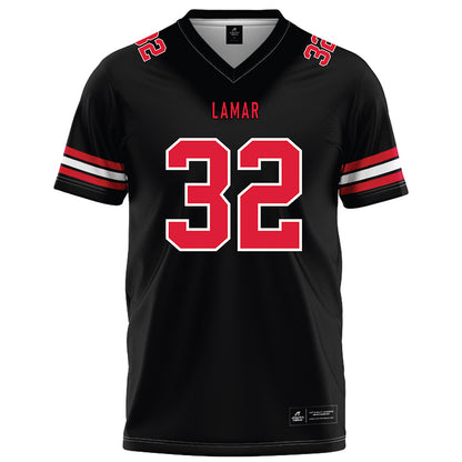 Lamar - NCAA Football : Chris Esqueda - Black Football Jersey