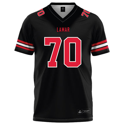 Lamar - NCAA Football : Tyric Berg - Black Football Jersey-0