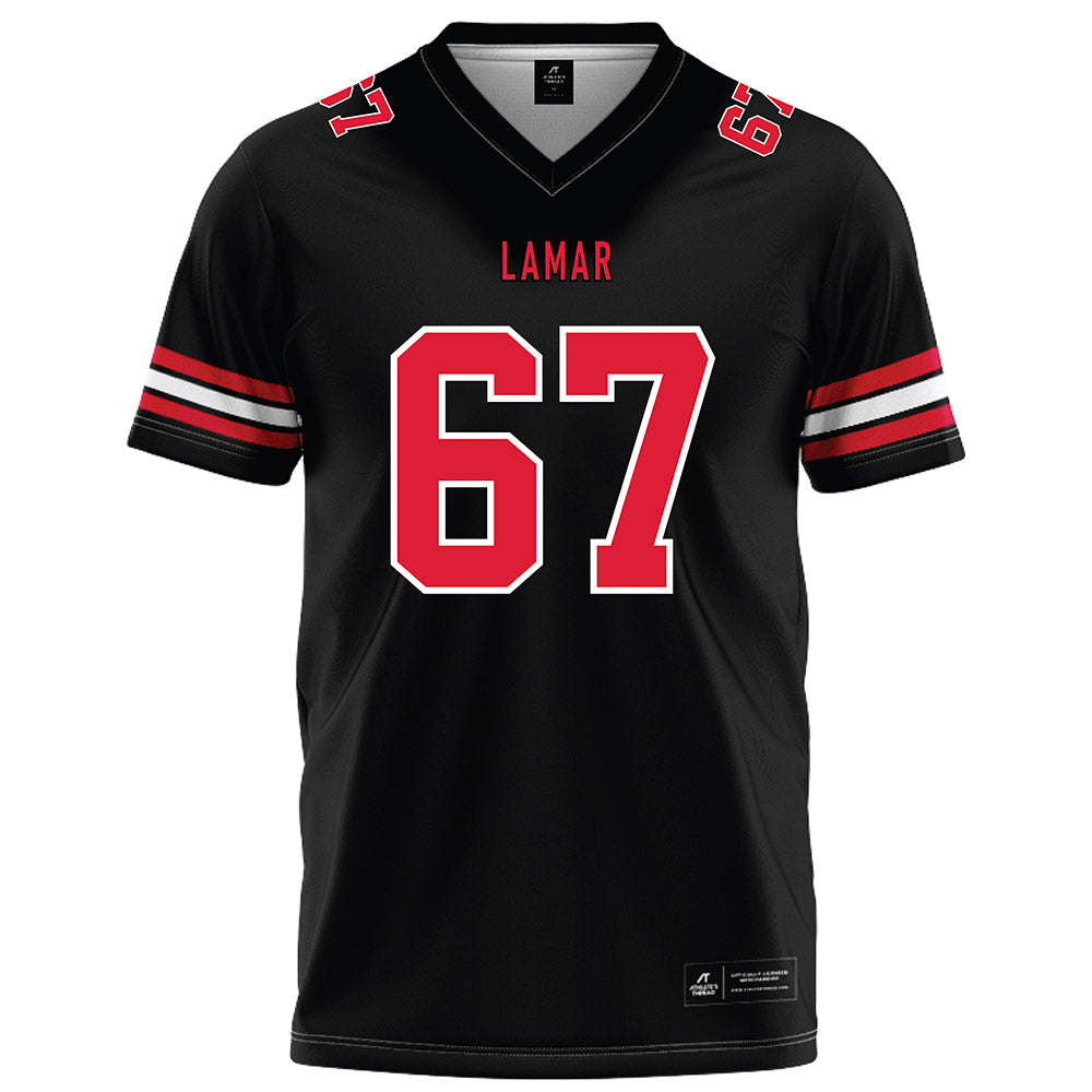 Lamar - NCAA Football : Marcus Harbert - Black Football Jersey-0