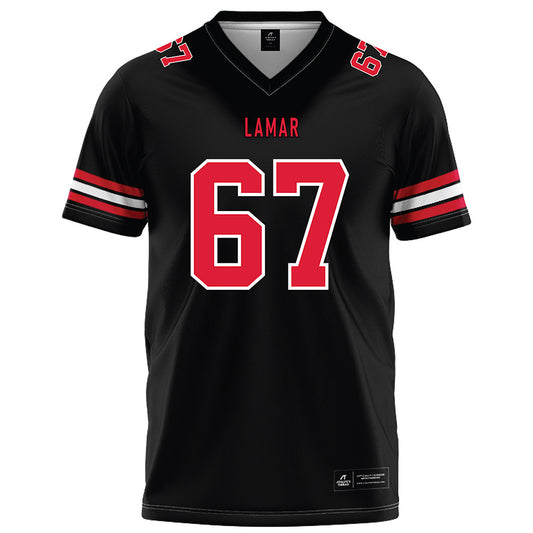 Lamar - NCAA Football : Marcus Harbert - Black Football Jersey-0