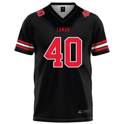 Lamar - NCAA Football : Skylar Stankovich - Black Football Jersey-0