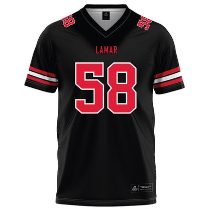 Lamar - NCAA Football : Elias Ripley - Black Football Jersey-0