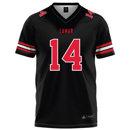 Lamar - NCAA Football : Aiden McCown - Black Football Jersey-0