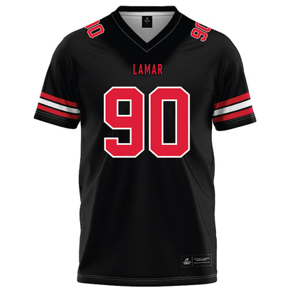 Lamar - NCAA Football : Grayden Spencer - Black Football Jersey-0