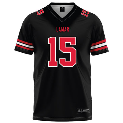 Lamar - NCAA Football : Koda Canady - Black Football Jersey-0