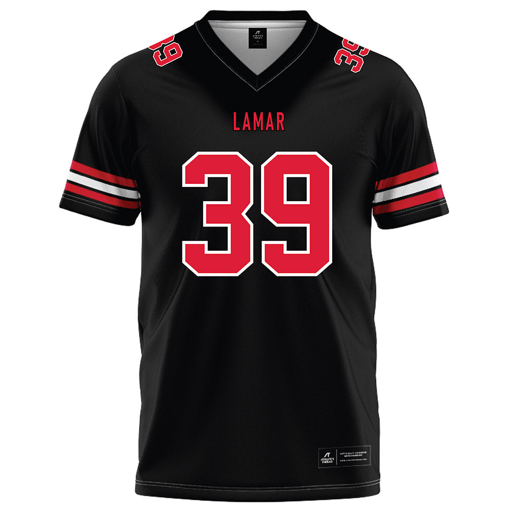 Lamar - NCAA Football : Etelridge McKinney - Black Football Jersey-0