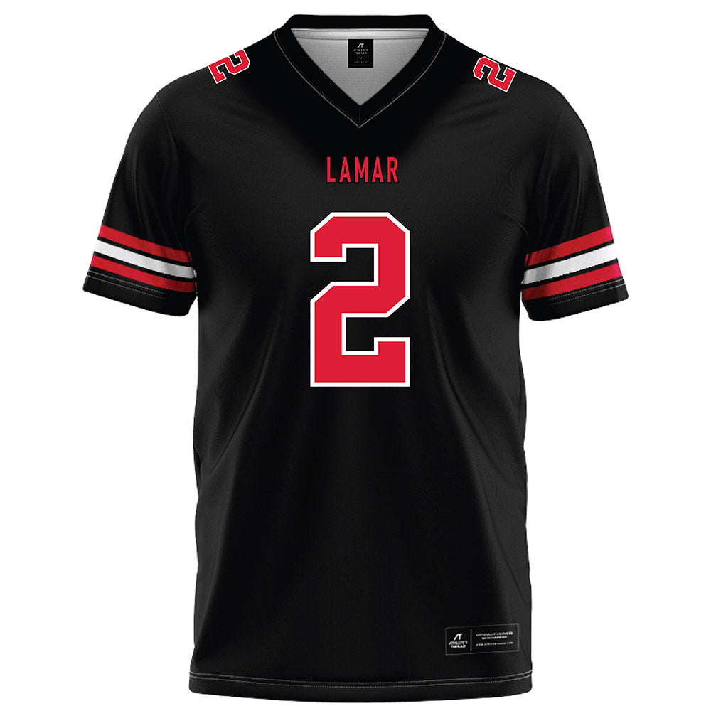 Lamar - NCAA Football : DeJuan Lewis - Black Football Jersey