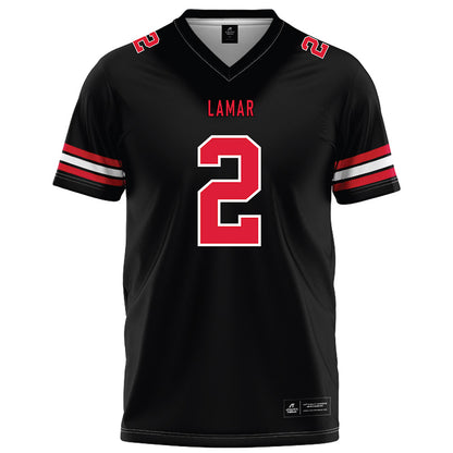 Lamar - NCAA Football : DeJuan Lewis - Black Football Jersey