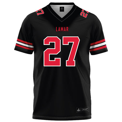 Lamar - NCAA Football : Jaden Maronen - Black Football Jersey-0