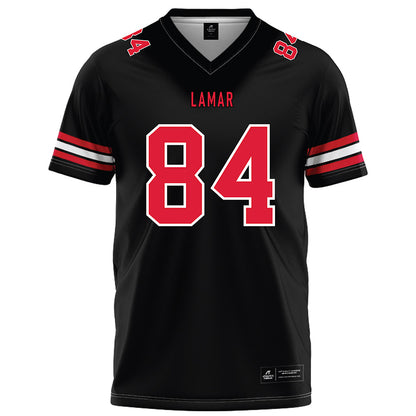 Lamar - NCAA Football : CJ DeMas - Black Football Jersey