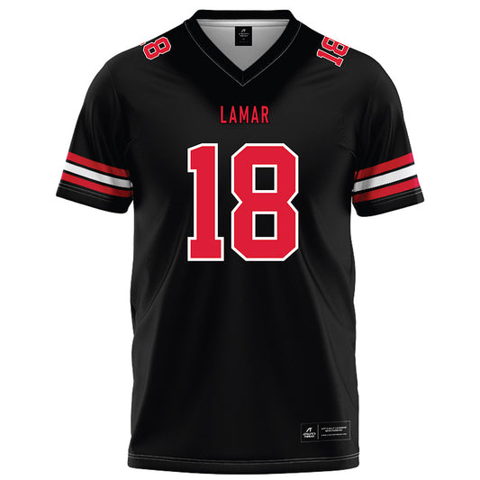 Lamar - NCAA Football : Shaun Grayson - Black Football Jersey-0