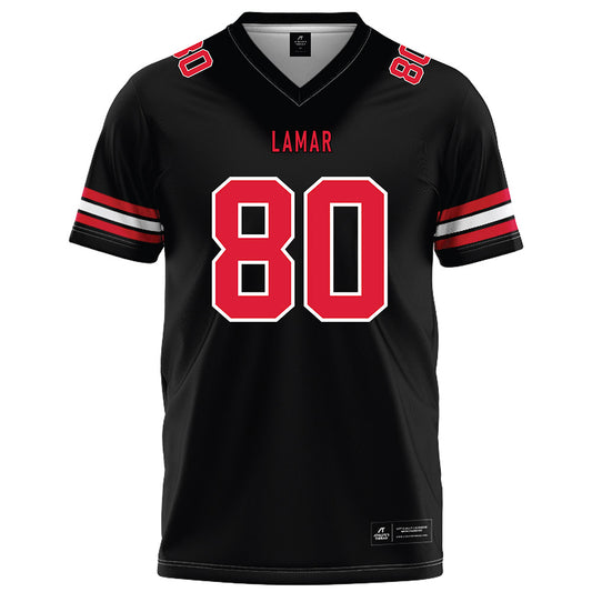 Lamar - NCAA Football : Nyir Jones - Black Football Jersey-0