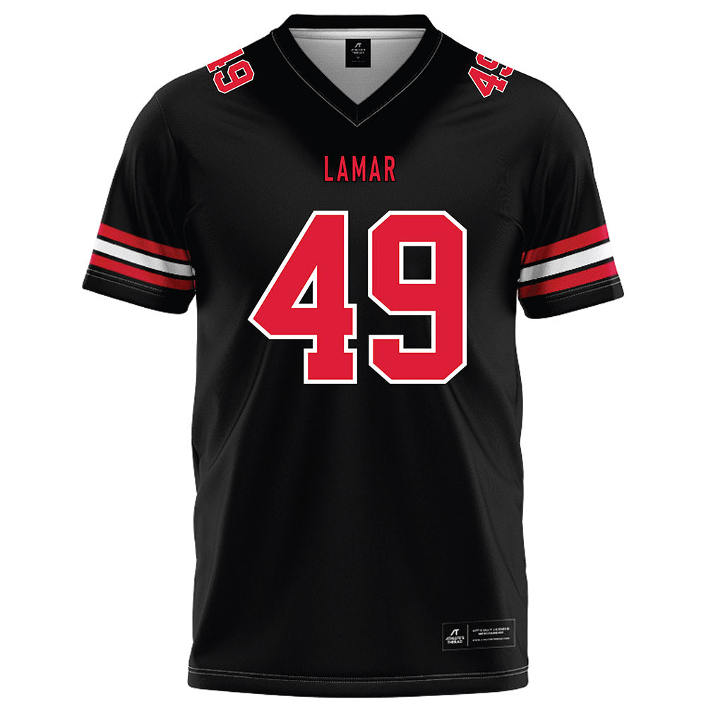 Lamar - NCAA Football : Jacob Hefner - Black Football Jersey-0