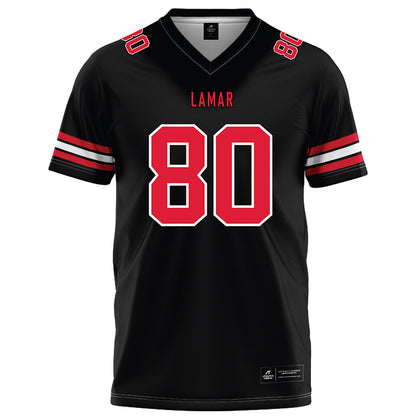 Lamar - NCAA Football : Jared Jackson - Black Football Jersey