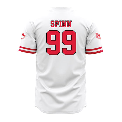 Lamar - NCAA Baseball : Zane Spinn - White Jersey-1