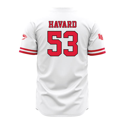 Lamar - NCAA Baseball : Peyton Havard - White Jersey-1