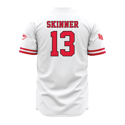 Lamar - NCAA Baseball : Zak Skinner - White Jersey-1