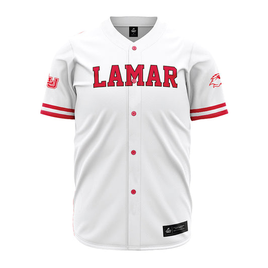 Lamar - NCAA Baseball : Kyle Moseley - White Jersey-0