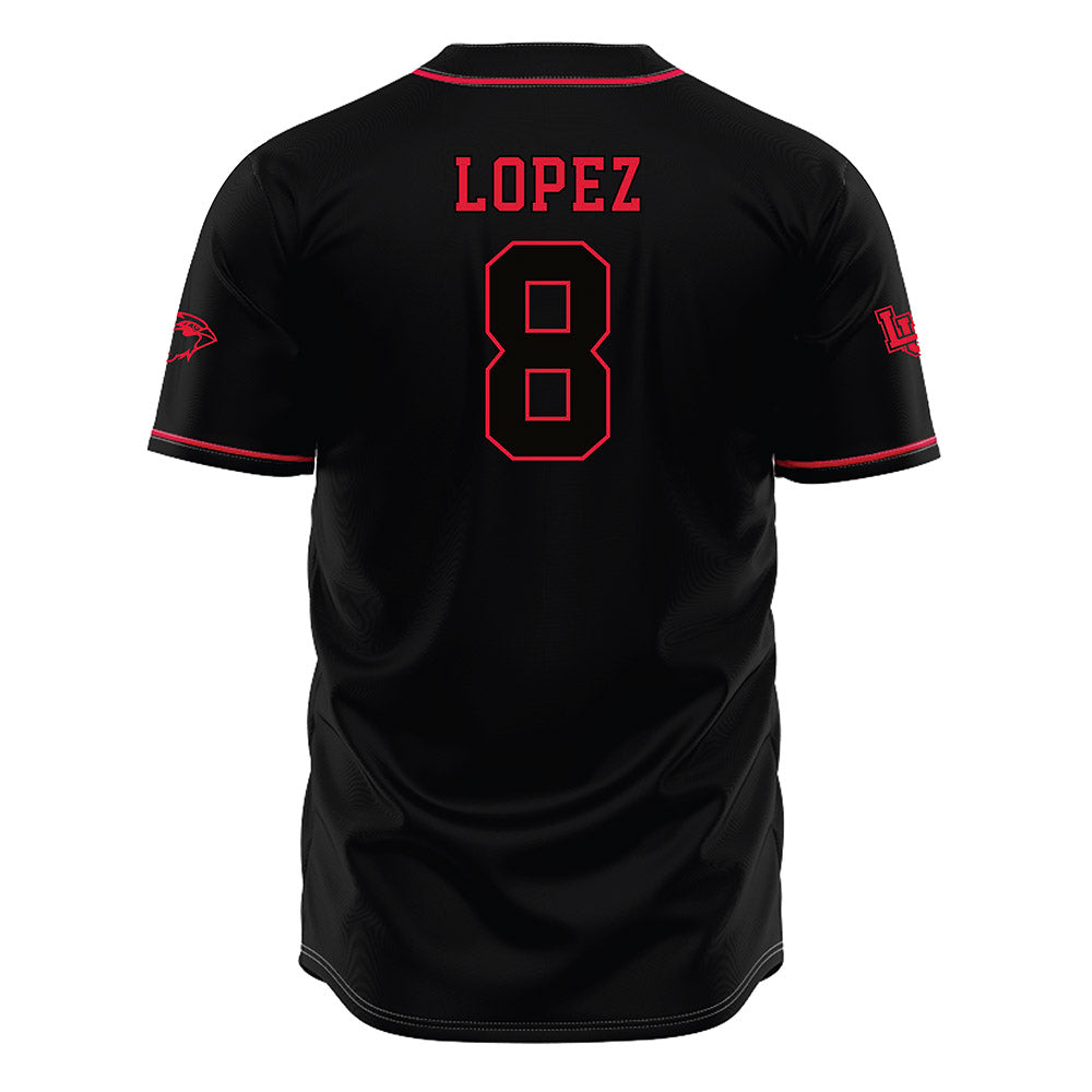 Lamar - NCAA Baseball : Mark Lopez - Black Jersey-1